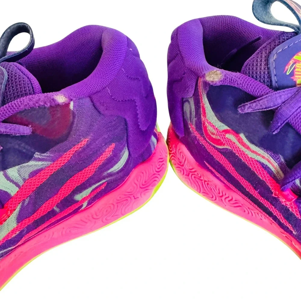 Puma MB.03 Toxic LaMelo Ball Purple Pink Lime Green Basketball Shoes Mens 11‎ - Picture 5 of 9